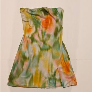 Tiger Mist Multicolor Strapless Dress